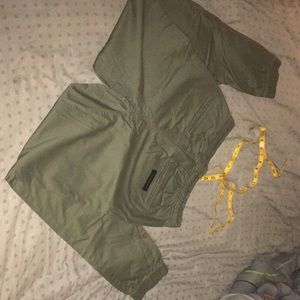 crooks and castles,olive green joggers.NWOT.never worn,size 32 men’s.